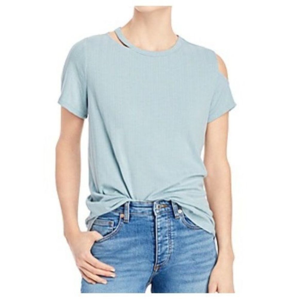 NWT Status by Chenault Cutout Ribbed Short Sleeve Tee Size S